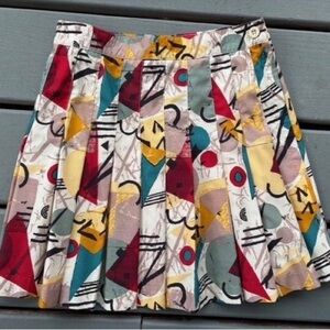 Vintage PRINCE Practice Gear Tennis Pickleball Skirt Retro Print Size Medium